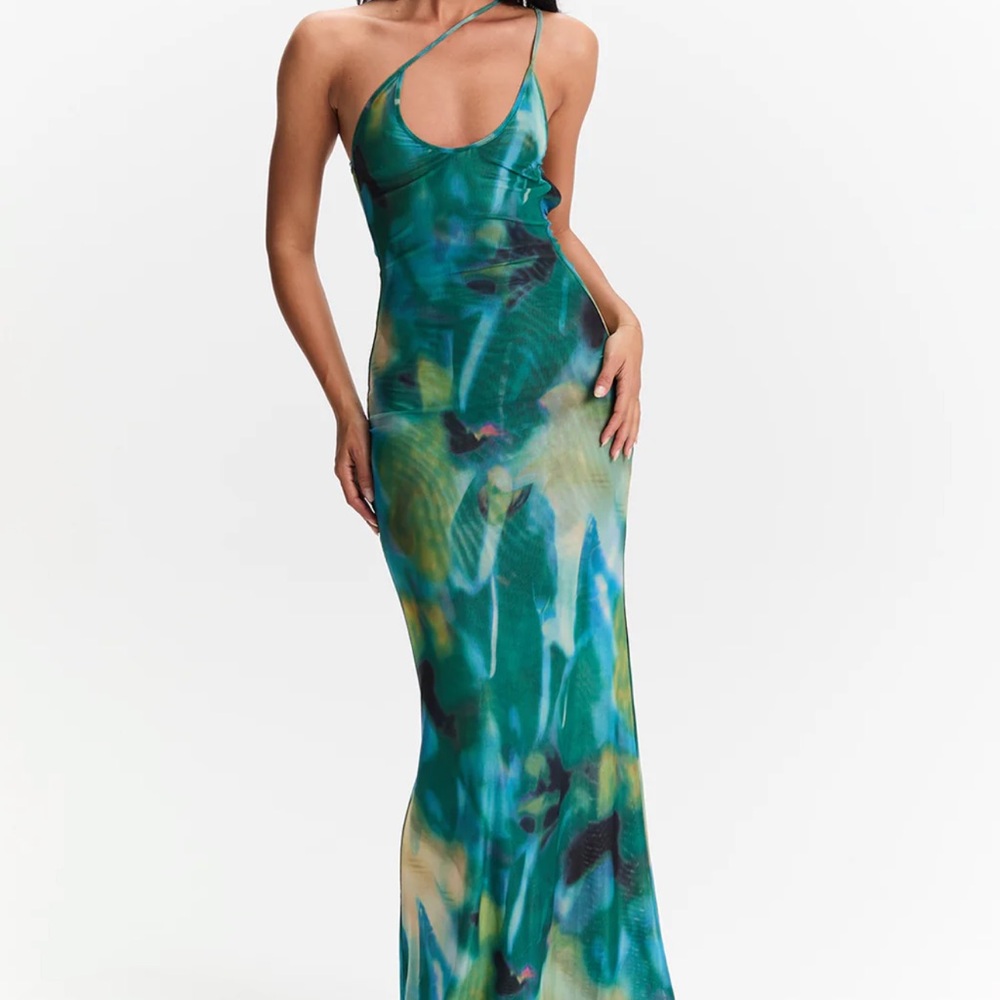 Vibrant Teal Backless Maxi Dress - Sasha Therese